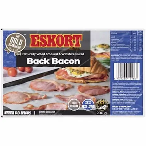 Eskort Back Bacon 200g