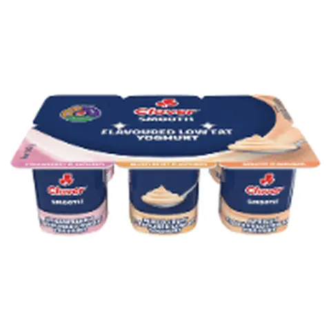 Clover Smooth Low Fat Yoghurt 6x100g